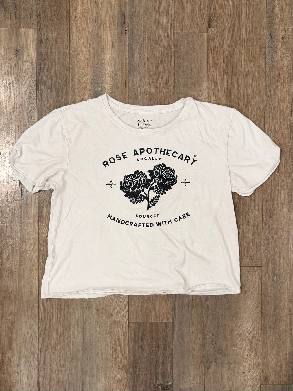 Rose Apothecary Graphic Tee - White Short Sleeve Women’s Top